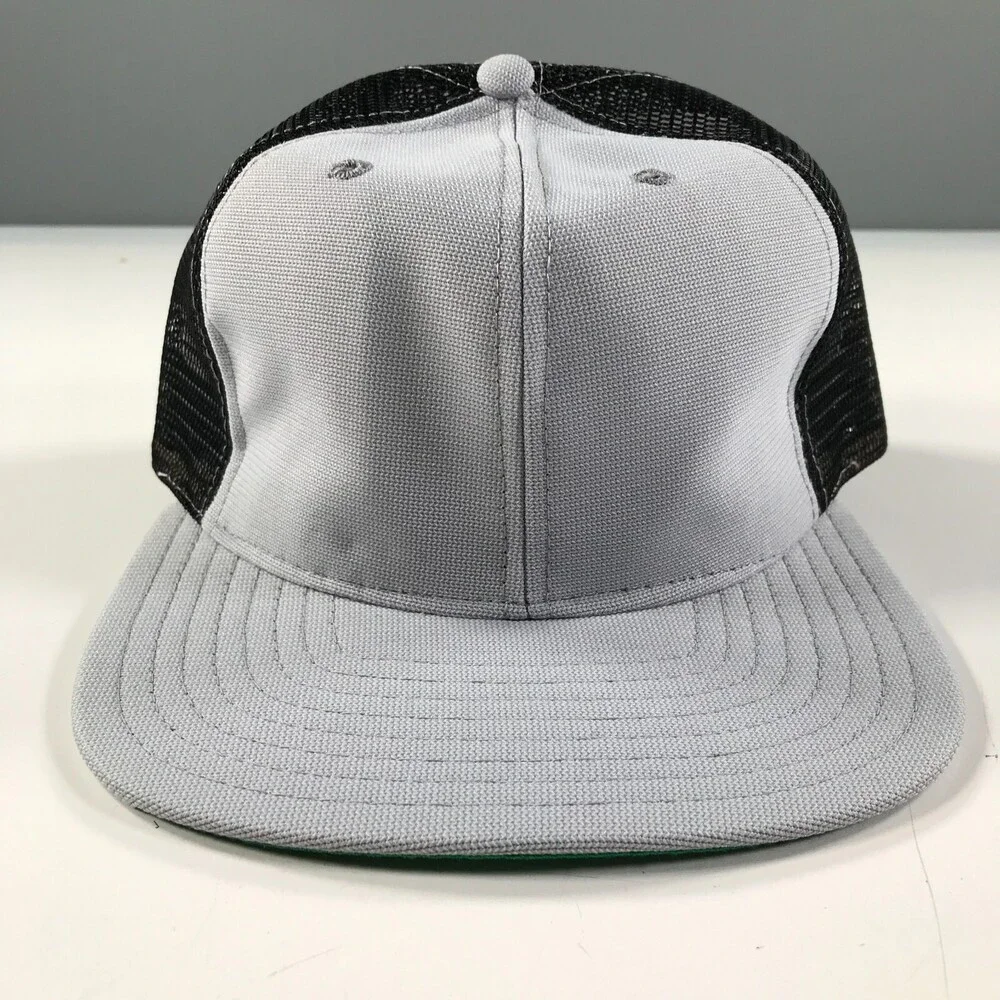 Vintage Trucker Hat Black and Gray Boys Youth Size New Era Pro Model